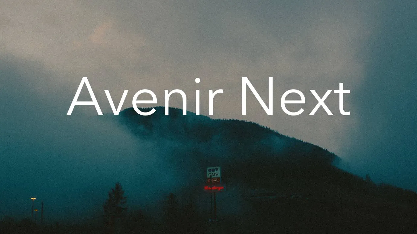 Avenir Next Font thumbnail