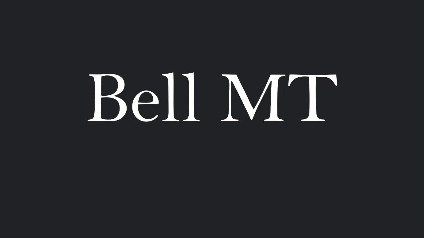 Bell MT Font preview 1