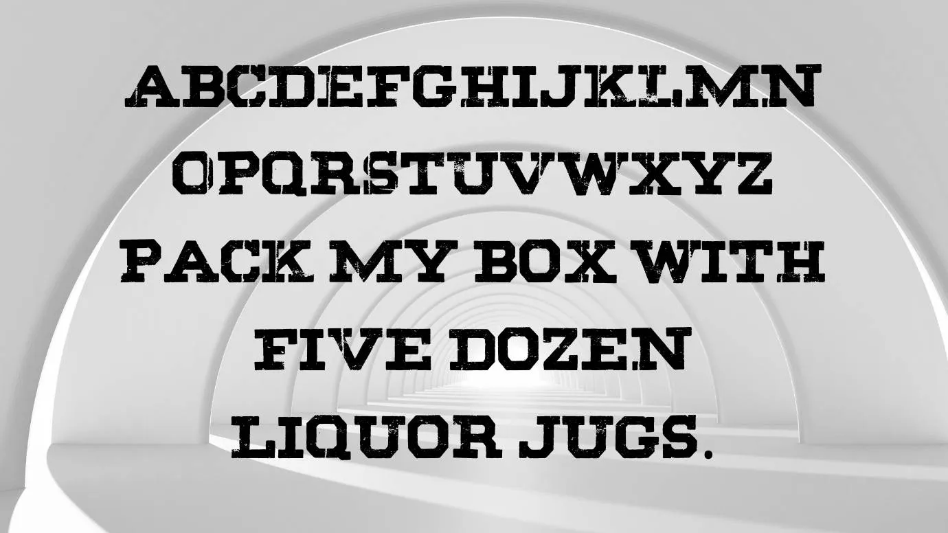 Black Font preview 1