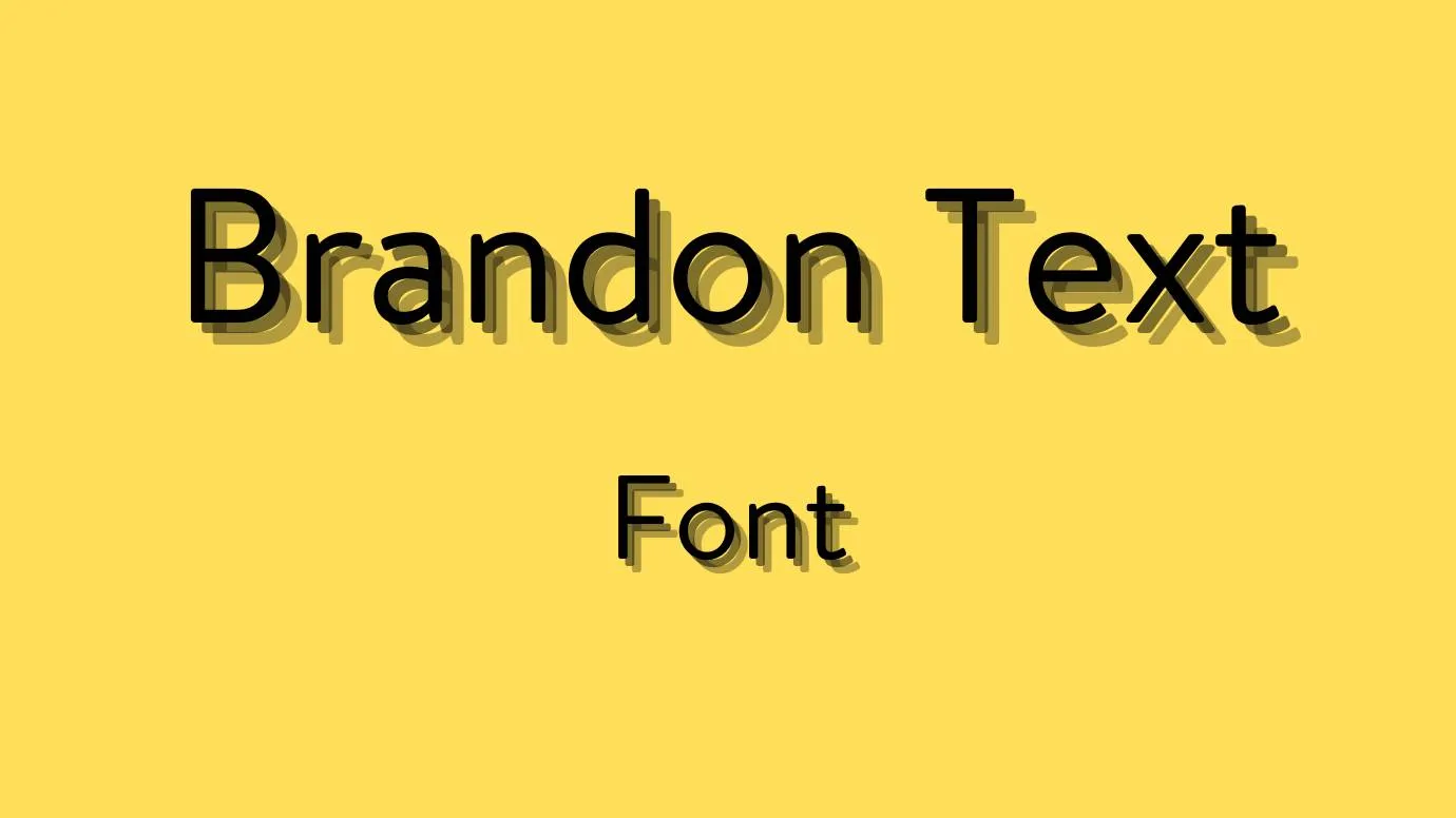 Brandon Text Font preview 1