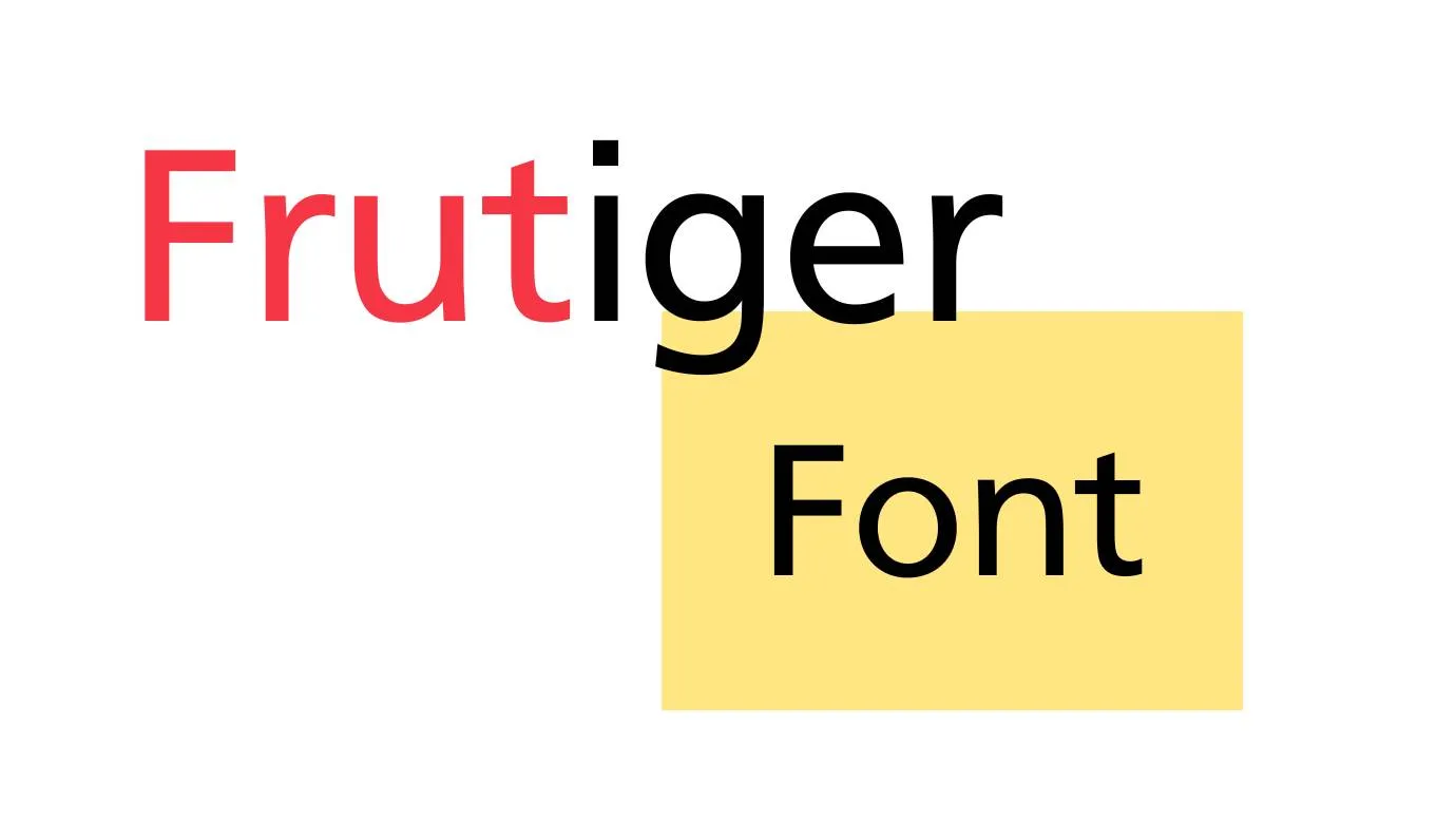 Frutiger Font thumbnail