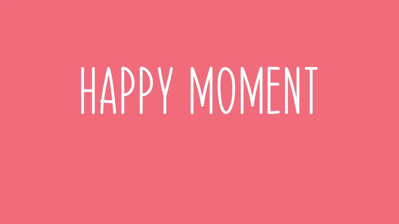 Happy Moment Font preview 1