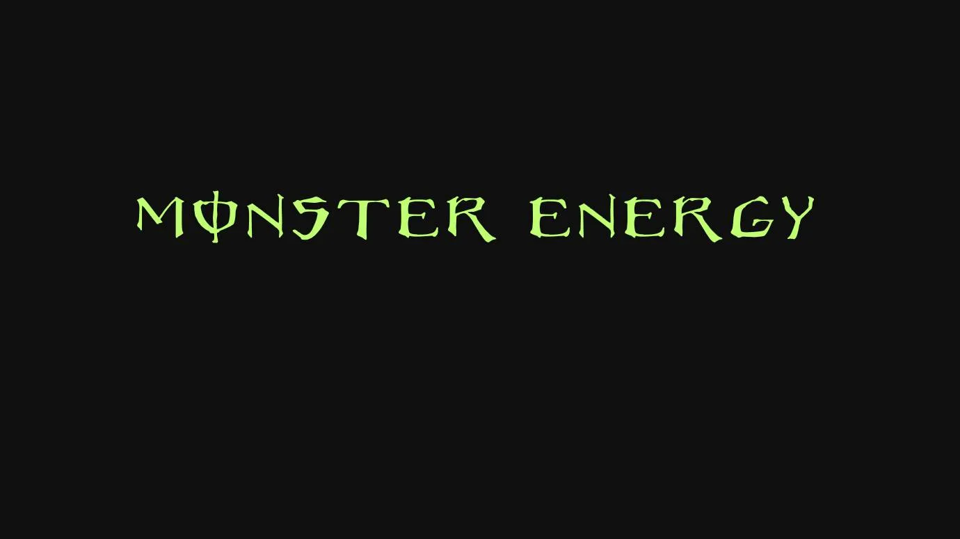Monster Energy Font preview 1