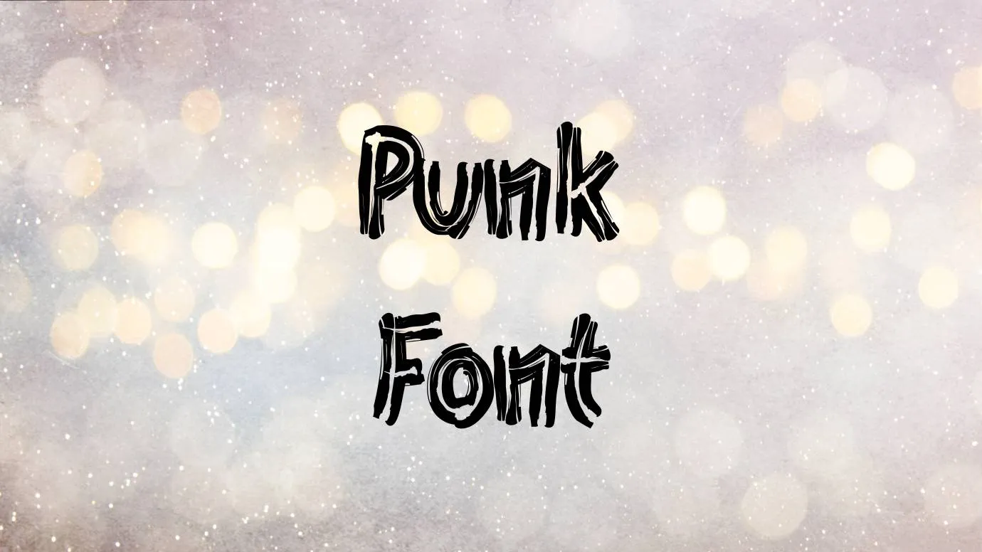 Punk Font preview 1