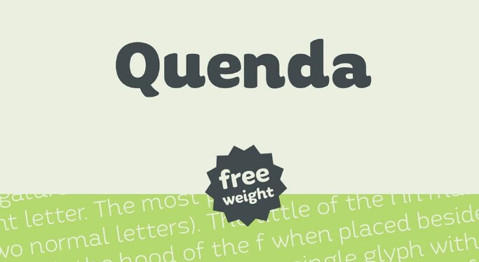 Quenda Typeface preview 1