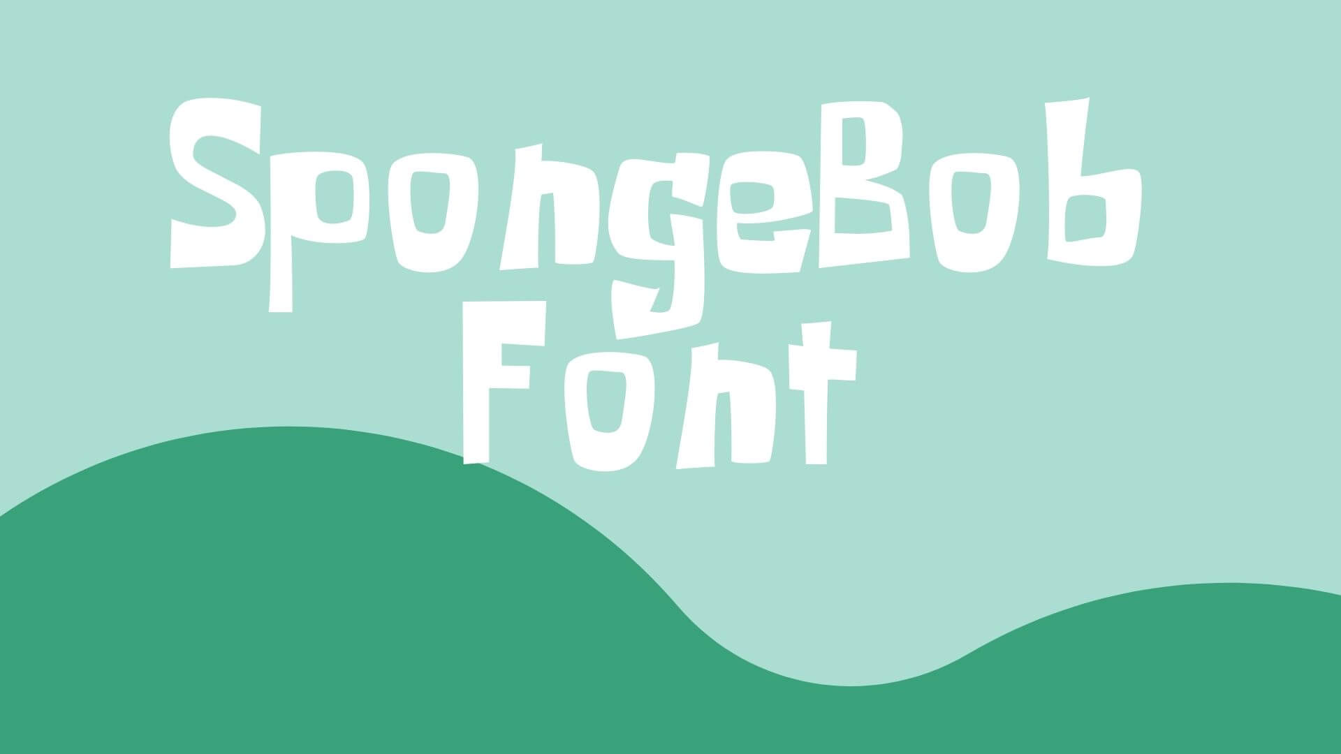 Spongebob Font preview 1