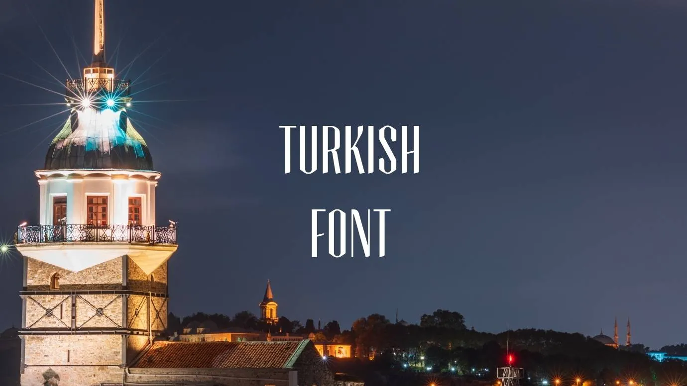 Turkish Font preview 1