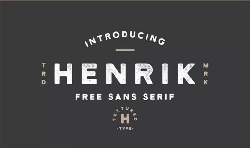 Henrik sans serif font