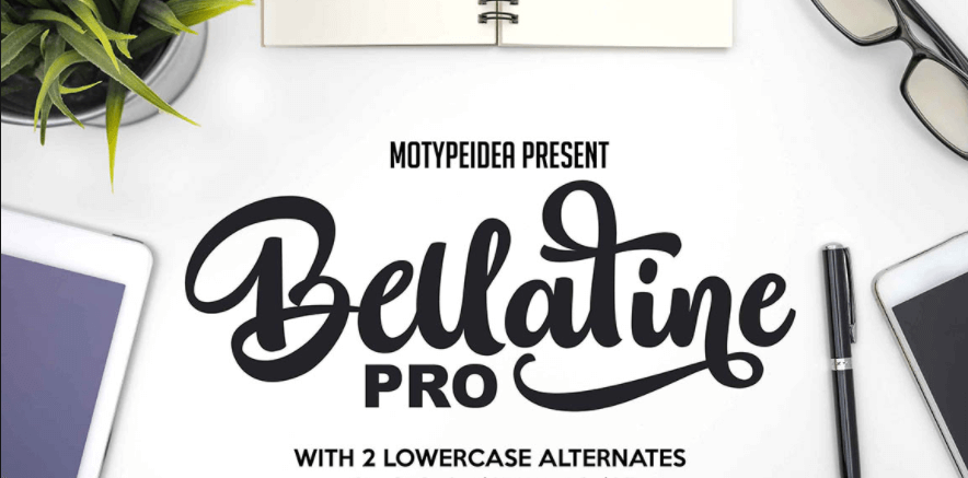 Bellatine Pro Script Font