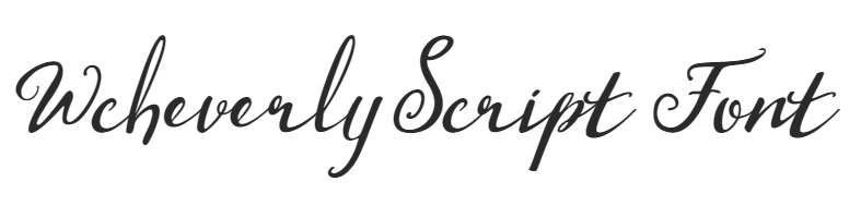 Wcheverly Script Font