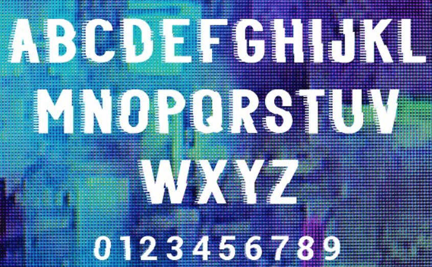 Glitzy Typeface Font
