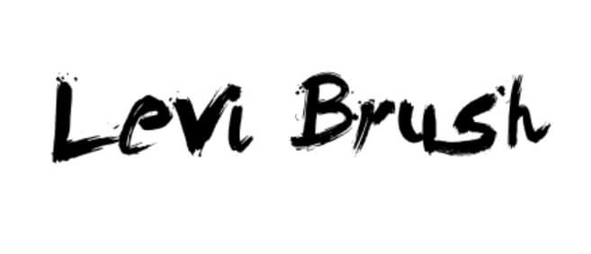 Levi Brush font by Levi Szekeres Levi Brush Font | dafont.com Levi...