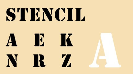 Stencil One Typeface