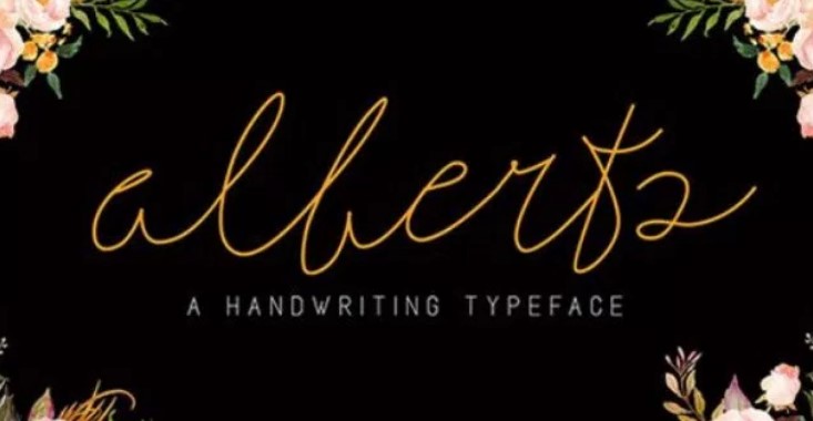 Alberts Script Font