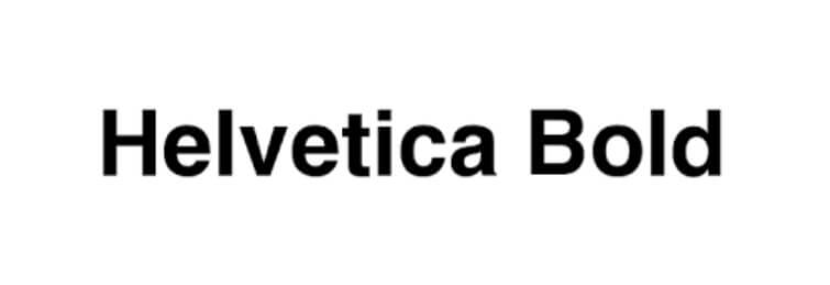 Helvetica Bold Font