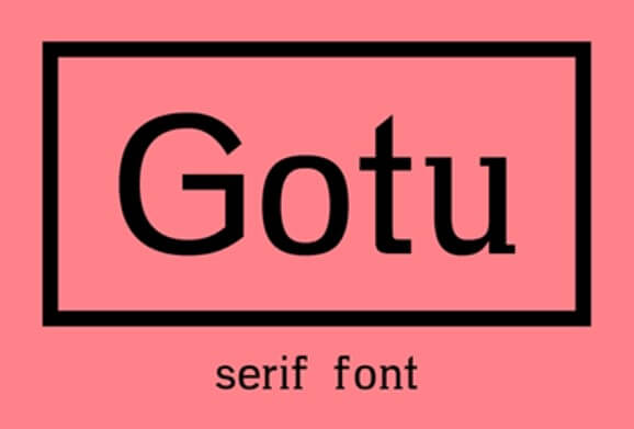 Gotu Font