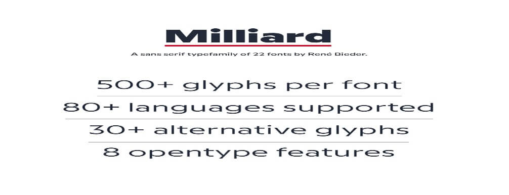 Milliard Font