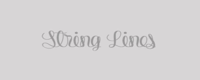 String Lines Font