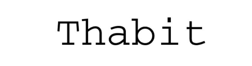 Thabit Font