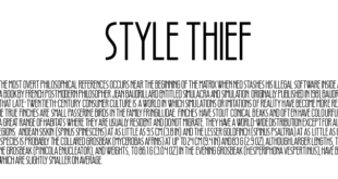 Style Thief 310x165 - Style Thief Font Free Download