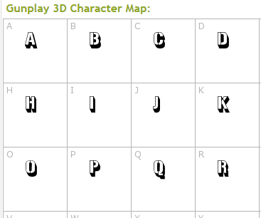Gunplay 3D Font - Gunplay 3D Font Free Download