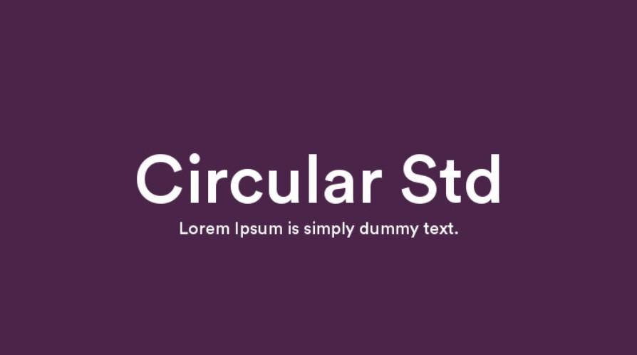 Circular Std Font - Circular Std Font Free Download