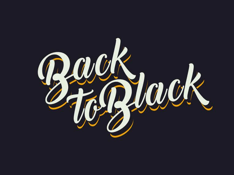 back to black font - Back to Black Script Font Free Download