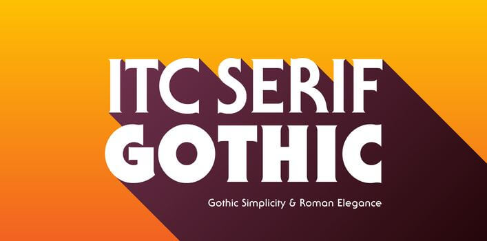 itc serif font - ITC Serif Gothic Font Family Free Download