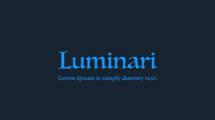 luminari font - Luminari Font Free Download