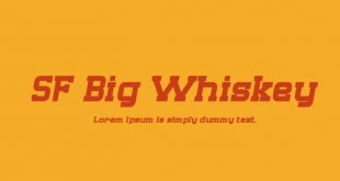 Amber Whiskey Font