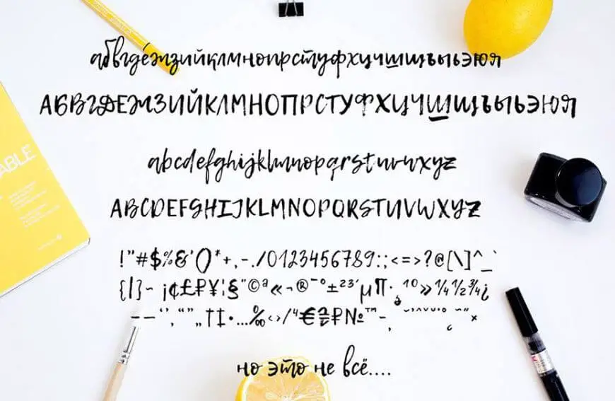 Lemon Font - Lemon Tuesday Handwritten Font Free Download
