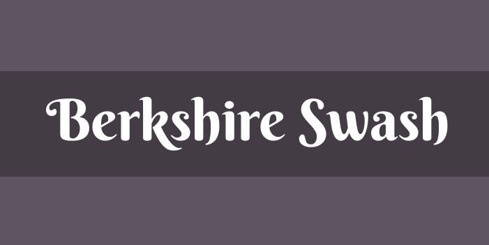 berskhire swash font - Berkshire Swash Font Free Download