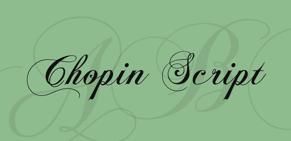 chopin script font - Chopin Script Font Free Download