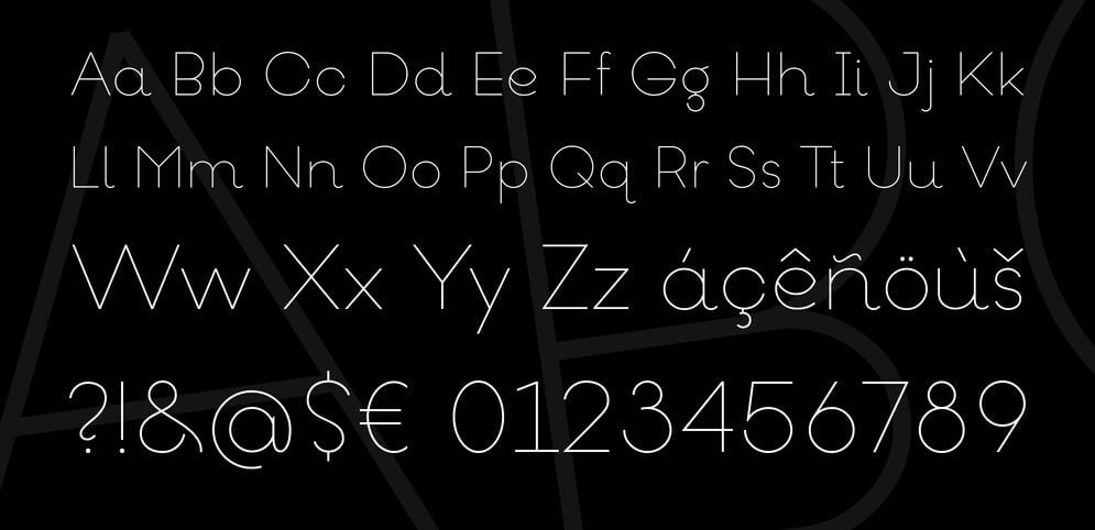 goeslim font - Goeslim Ultra Thin Font Free Download
