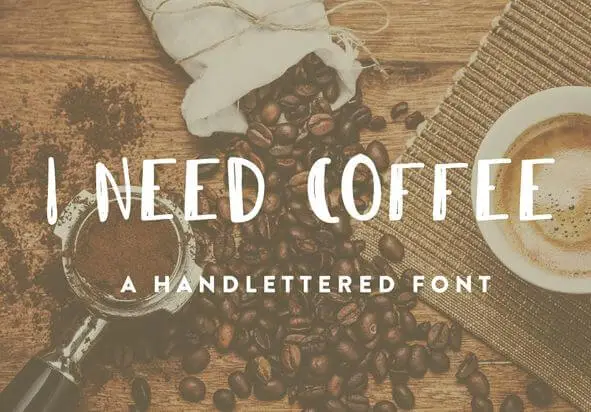 i need coffee font - I Need Coffee Font Free Download