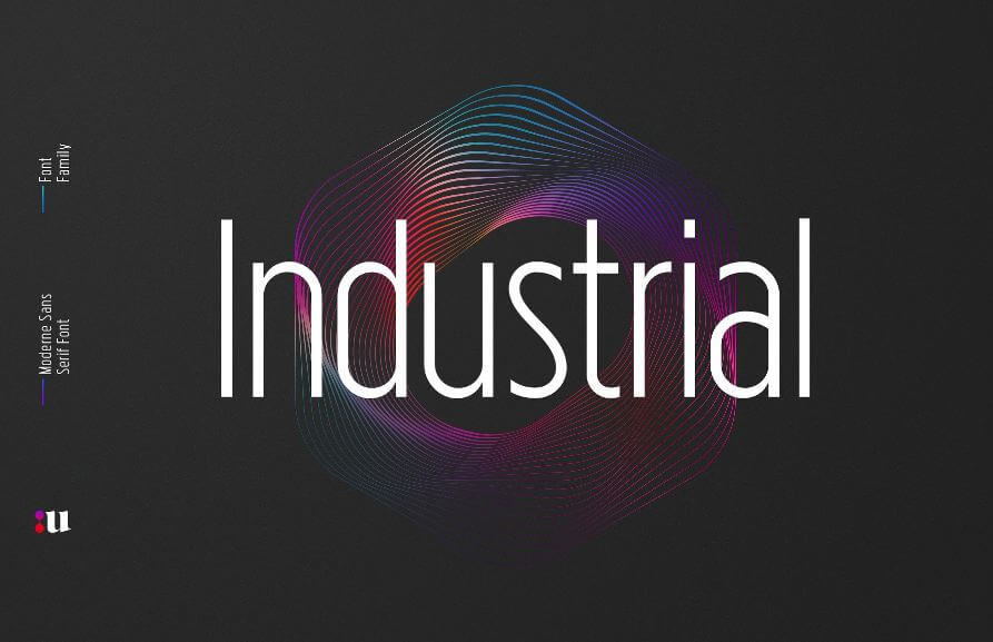 industrial font - Industrial Sans Font Free Download