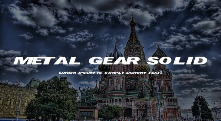 metal gear font - Metal Gear Solid Font Free Download