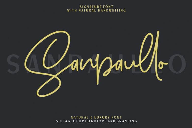 sanpaullo font - Sanpaullo Signature Font Free Download