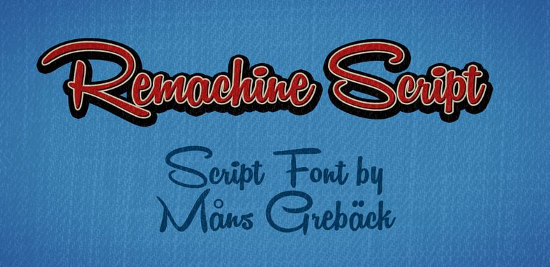 Remachine script font - Remachine Script Font Free Download