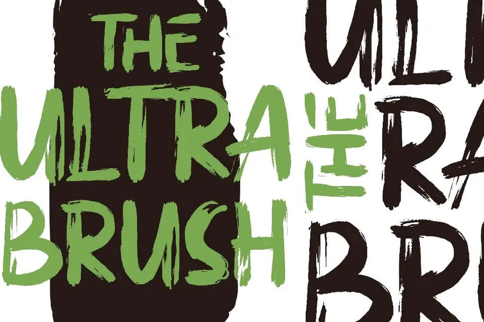 The ultra brush - The Ultra Brush Font Free Download
