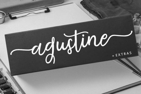 agustine font - Agustine Script Font Free Downlaod