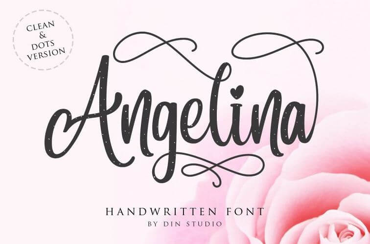 angelina font - Angelina Handwritten Font Free Download