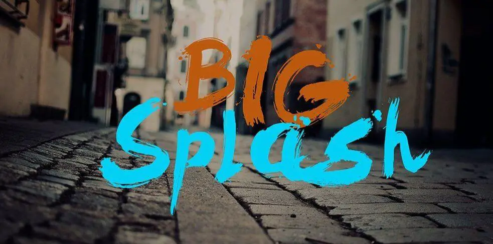 big splash font - Big Splash Brush Font Free Download