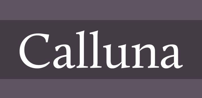 calluna font - Calluna Font Free Download