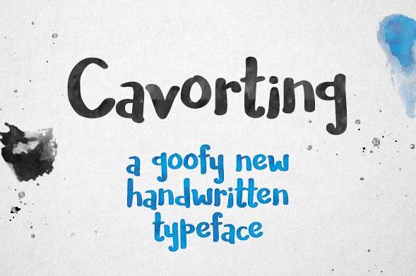 covarting font - Cavorting Handwritten Font Free Download