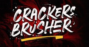 craker brusher font 310x165 - Crackers Brusher Font Free Download