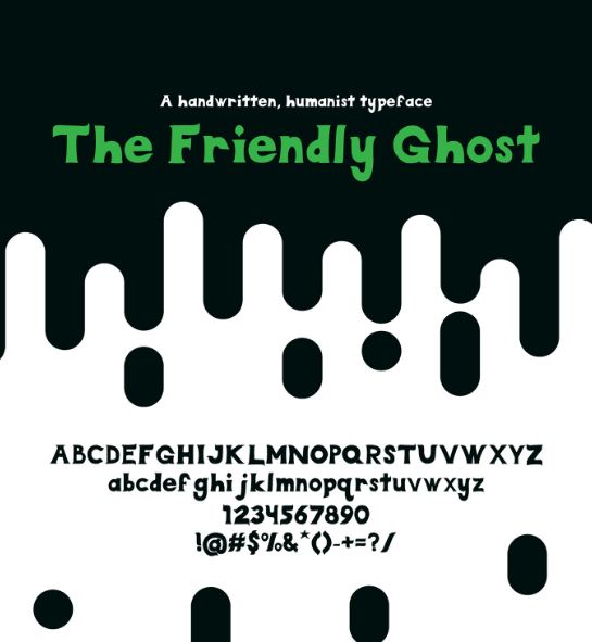 friendly ghost - The Friendly Ghost Font Free Download