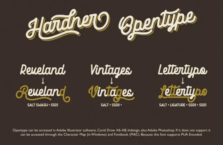 harder font - Hardner Vintage Font Free Download