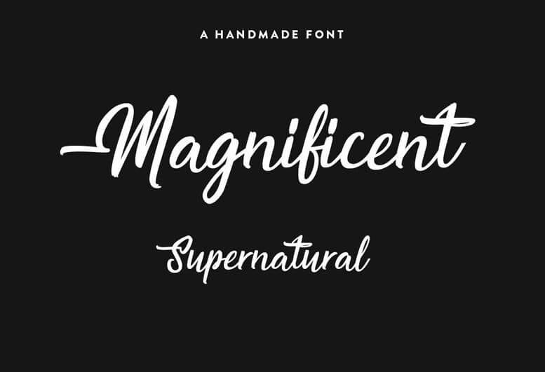 magnificient font - Magnificent Supernatural Font Free Download
