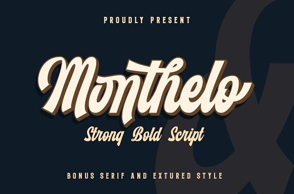 monthelo font - Monthelo Vintage Font Free Download